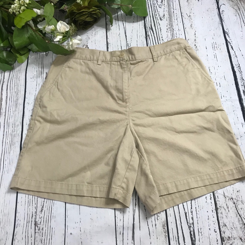 Hi-Waisted Ralph Lauren Khaki Shorts Size 8